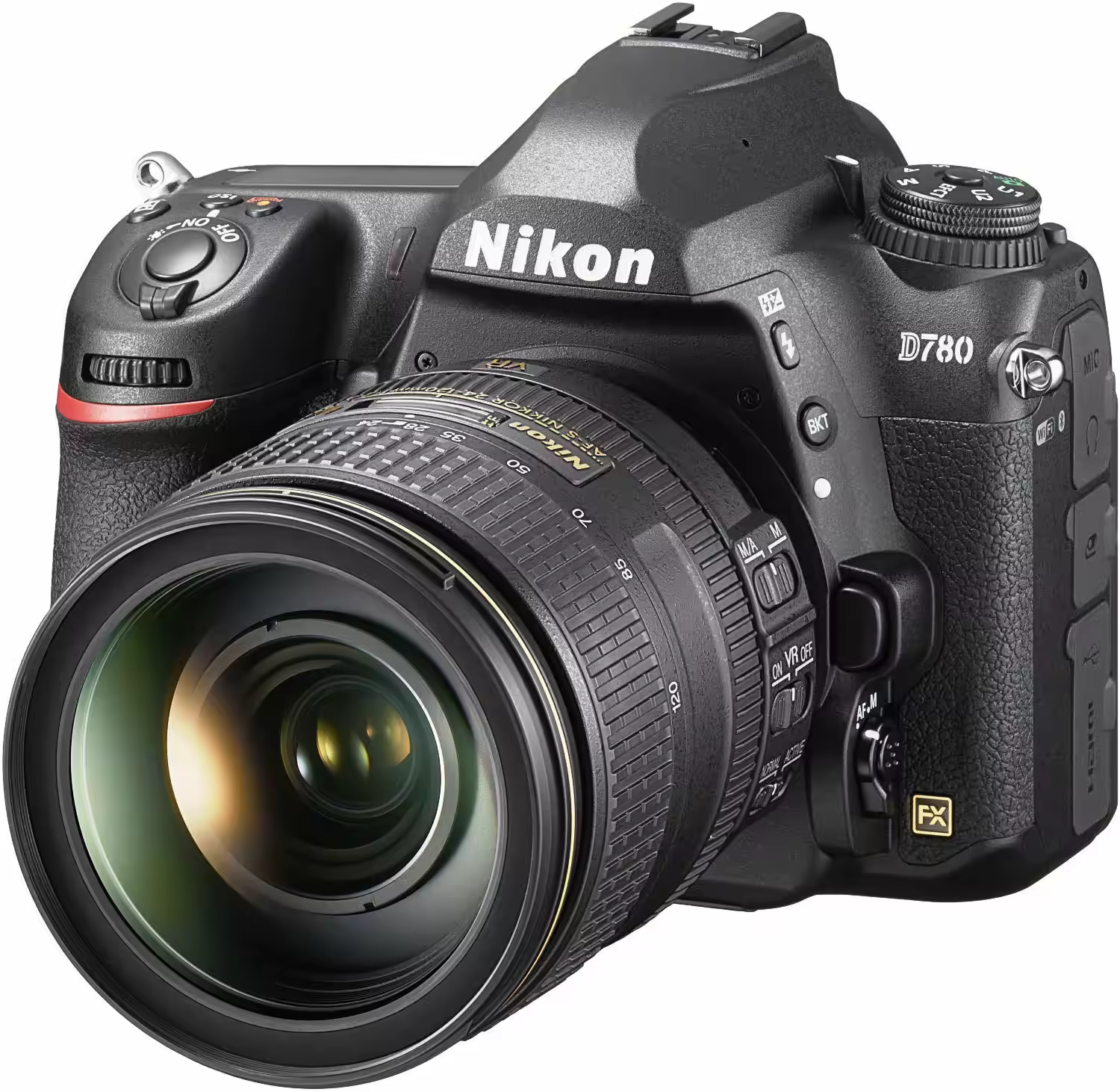 Vue arrière du Nikon D780 avec écran inclinable et interface